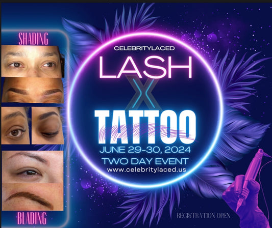 Lash + Brow Tattoo Event ($500 deposit)