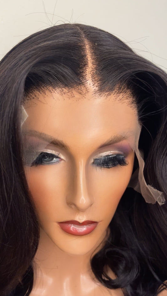 12/14 inch Frontal, weft back wig. Medium cap